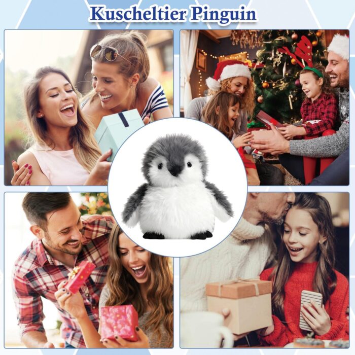 JcvPot Pinguin Kuscheltier, Weiches Stofftier Für Kinder Und Babys, Kuscheltier Pinguin Plüschtierm, Plüschtier – Bild 2
